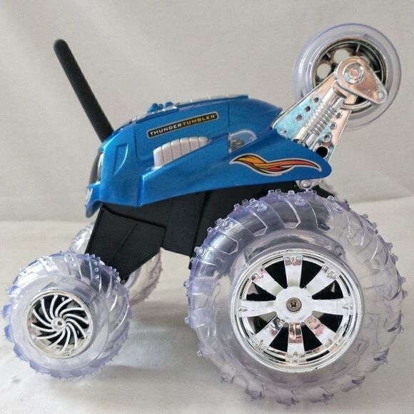 RC Car Thunder Tumbler Blue Hat BODY ONLY Replacement Parts Pieces Sharper Image - Picture 8 of 12